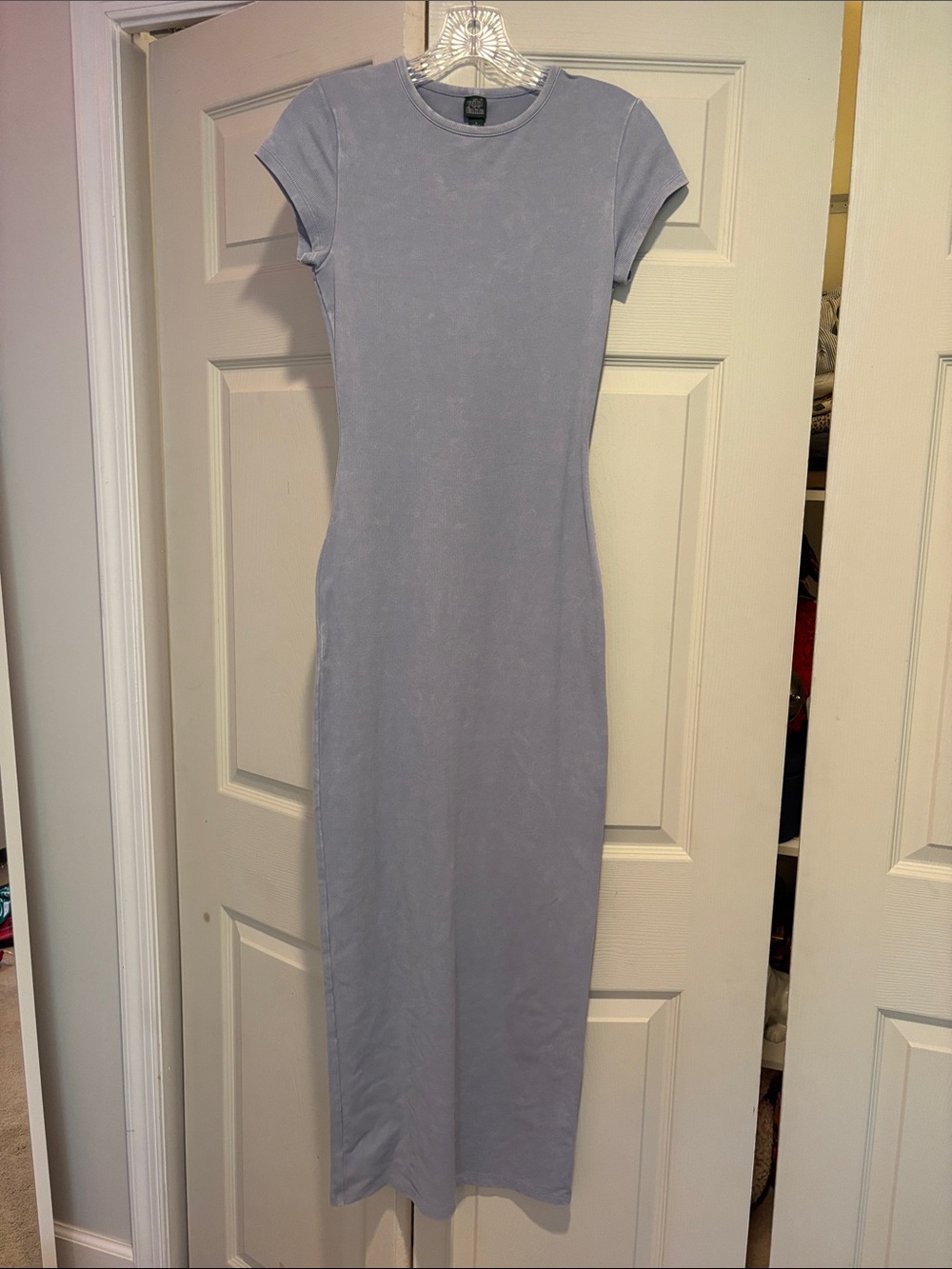 wild fable Short-Sleeve Bodycon Maxi Dress in Light Lavender